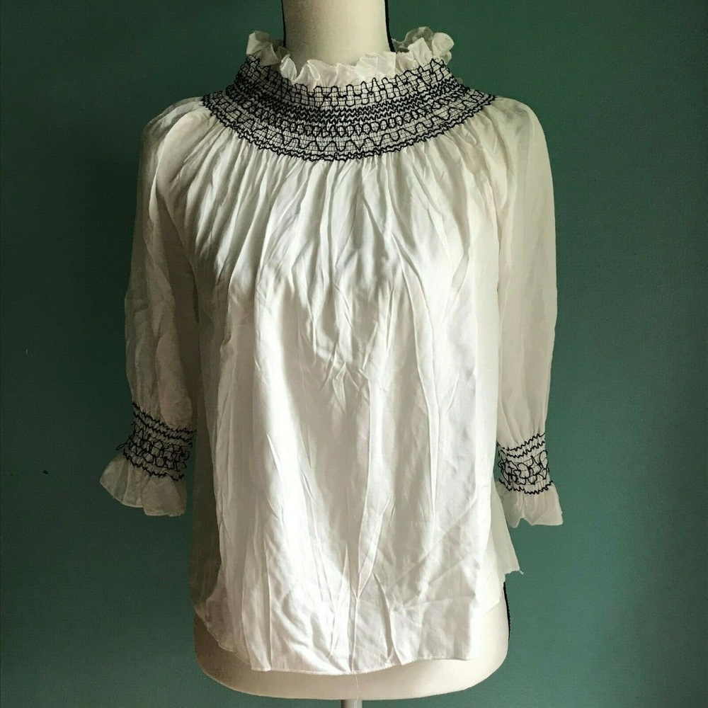 Marcelle Margaux top Elastic Off the Shoulde .